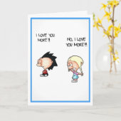 Carte I Love You More Greeting Card (Fleur jaune)