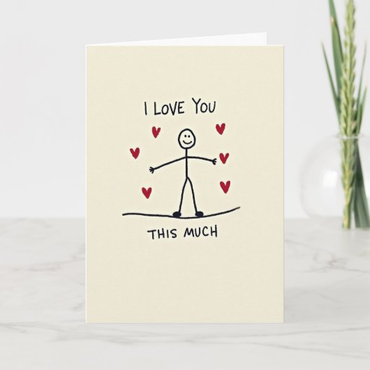 Carte I Love You This Much Card (Devant)