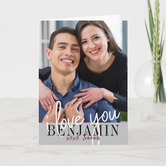 Carte I Love You Valentine's Day Photo (Devant)