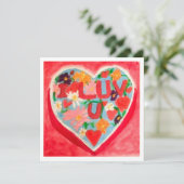 Carte I Luv U (Debout devant)