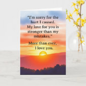 Carte I’m Sorry Relationship Card (Fleur jaune)