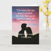 Carte I’m Sorry Relationship Card (Fleur jaune)