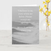 Carte I’m Sorry Relationship Card | Elegant Apology (Fleur jaune)