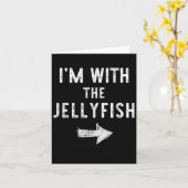 Carte I’m With The Jellyfish Halloween Couple Costume Je (Fleur jaune)