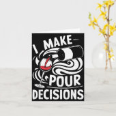 Carte I Make Ur Decisions Shirt Funny Men Women Drinking (Fleur jaune)