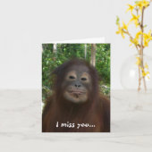 Carte I Miss You and Your Kisses (Fleur jaune)