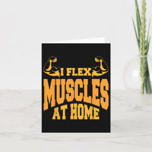 Carte I Muscles Flex À La Maison Bâtiment du corps Force
