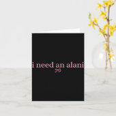 Carte I Need An Alani Summer Drink Alani  (Fleur jaune)