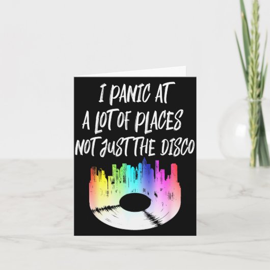 Carte I Panic At A Lot Of Places Not Just The Disco (Devant)