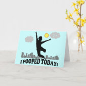 Carte I Pooped aujourd'hui (Fleur jaune)