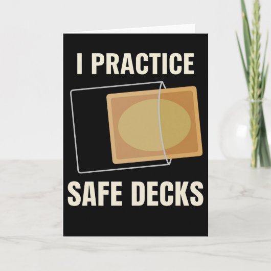 Carte I Practice Safe Decks Carpenter Builder Worksite (Devant)