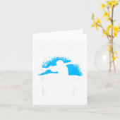 Carte I Prefer It Rough Funny White Water Kayak  (Fleur jaune)