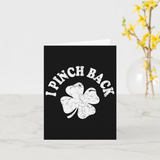 Carte I Punch Ck Drôle St Patrick's Day I Pinch Ck 1 (Fleur jaune)
