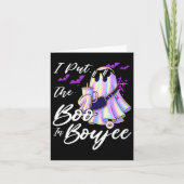Carte I Put The Boo In Boujee Funny Leopard Boujie Ghost (Devant)