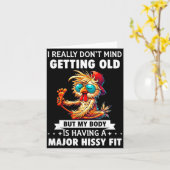 Carte I Really Don't Mind Getting Old But My Body Is Hav (Fleur jaune)