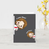 Carte I Saw That Karma Jesus Funny Saying Quote Meme Bib (Fleur jaune)