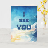 Carte I See You (Fleur jaune)