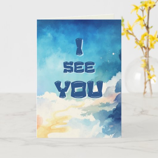 Carte I See You (Fleur jaune)