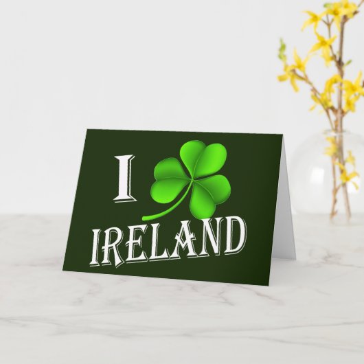 Carte I Shamrock Irlande en poids gccnt (Fleur jaune)