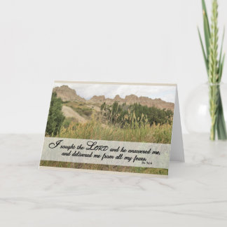 Carte I Sought the Lord - Scripture Card