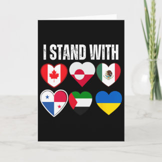 Carte I Stand With Canada Greenland Mexico Panama Gaza U