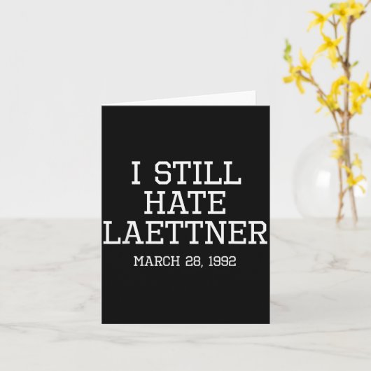 Carte I Still Hate Laettner Tee - Kentucky Fan Merch (Fleur jaune)