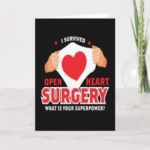 Carte I Survié Open Heart Chirurgie Coeur Op