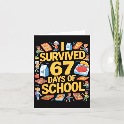 Carte I Survived 67 Days Of Cafeteria Chaos Lunch Lady F (Devant)