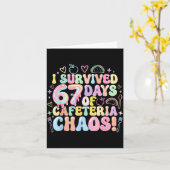Carte I Survived 67 Days Of Cafeteria Chaos Lunch Lady M (Fleur jaune)