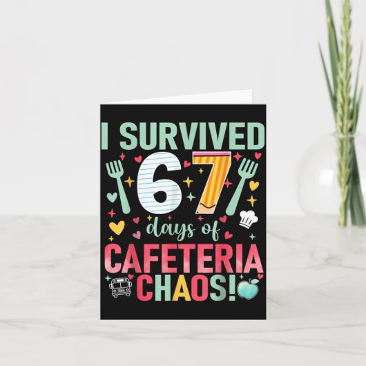 Carte I Survived 67 Days Of Cafeteria Chaos Lunch Lady S (Devant)