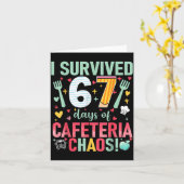 Carte I Survived 67 Days Of Cafeteria Chaos Lunch Lady S (Fleur jaune)