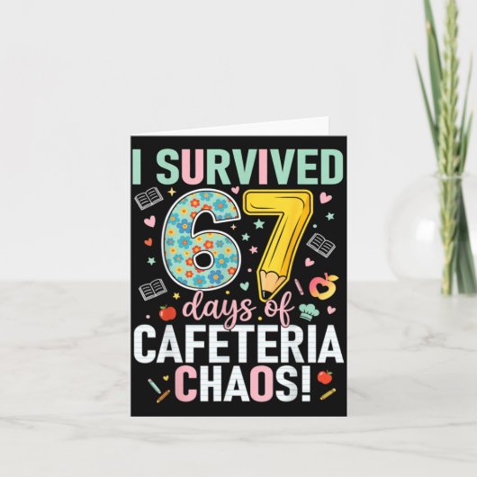 Carte I Survived 67 Days Of Cafeteria Chaos Lunch Lady S (Devant)