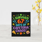 Carte I Survived 67 Days Of Cafeteria Chaos Staff Lunch  (Fleur jaune)