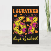 Carte I Survived 67 Days Of School 100 Days Six Seven Br (Devant)
