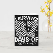 Carte I Survived 67 Days Of School Funny 67 Teachers Stu (Fleur jaune)