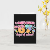 Carte I Survived 67 Days Of School Funny 67 Teachers Stu (Fleur jaune)