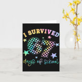 Carte I Survived 67 Days Of School Funny 67 Teachers Stu (Fleur jaune)