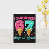Carte I Survived 67 Days Of School Funny 67 Teachers Stu (Fleur jaune)