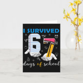 Carte I Survived 67 Days Of School Funny 67th Day Teache (Fleur jaune)