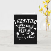 Carte I Survived 67 Days Of School Funny Meme Teacher St (Fleur jaune)
