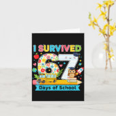 Carte I Survived 67 Days Of School Funny Meme Teacher St (Fleur jaune)