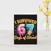 Carte I Survived 67 Days Of School Six Seven Ice Cream T (Fleur jaune)
