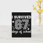 Carte I Survived 67 Days Of School Six Seven Meme Teache (Fleur jaune)