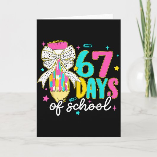 Carte I Survived 67 Days Of School Six Seven Meme Teache (Devant)