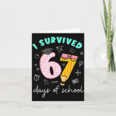 Carte I Survived 67 Days Of School Students Teachers 100 (Devant)