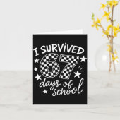 Carte I Survived 67 Six Seven Days Of School Checkered B (Fleur jaune)