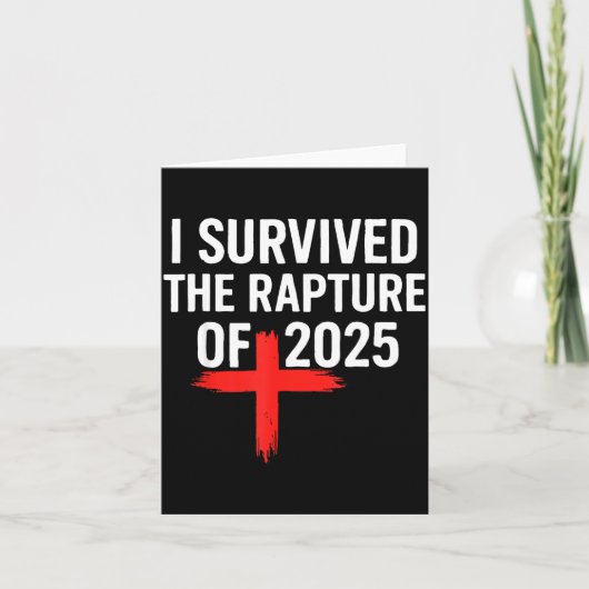 Carte I Survived The Rapture Of 2025 (Devant)