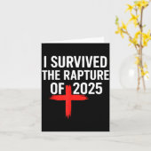 Carte I Survived The Rapture Of 2025 (Fleur jaune)