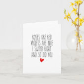 Carte I Swiped Right Love Card - Greeting Card - Romance (Fleur jaune)