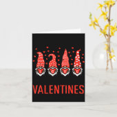 Carte I Teach Cutest Little Valentines Gnomes Love Teach (Fleur jaune)